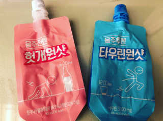천호식품 숙취해서 헛개원샷, 타우린원샷 술푼너에게 — 5점을 준 리뷰어가 2017년 12월 올린 사용 사진
