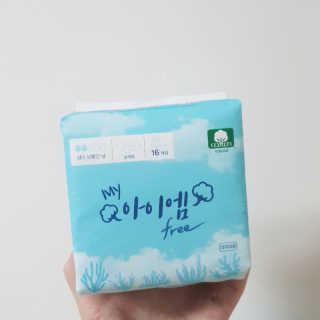 보타메디 마이아이엠 생리대 — 5점을 준 리뷰어가 2018년 11월 올린 사용 사진