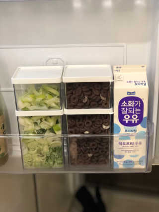 창신리빙 [NEW 냉장고 포켓용기 12개 세트] 똑똑한 정리 수납 — 5점을 준 리뷰어가 2018년 12월 올린 사용 사진