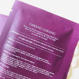 GARANG GARANG 피오니 룻 모이스처라이징 앤 수딩 마스크팩 — 3.5점을 준 리뷰어가 2019년 8월 올린 사용 사진