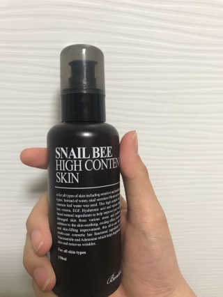 벤튼 스네일비 하이콘텐트 스킨 150ml — 4.67점을 준 리뷰어가 2017년 4월 올린 사용 사진
