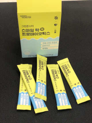 그린몬스터 스마일락 프로바이오틱스 유산균 — 5점을 준 리뷰어가 2018년 12월 올린 사용 사진