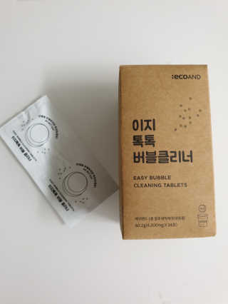 [에코앤드]이지톡톡 버블클리너 1종세척제 — 5점을 준 리뷰어가 2019년 10월 올린 사용 사진