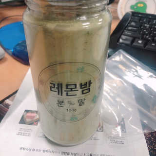 초능력 국내산 레몬밤 분말 — 5점을 준 리뷰어가 2019년 9월 올린 사용 사진