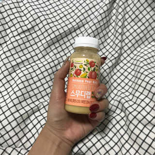풀무원 스무디랩 피치&비타 — 5점을 준 리뷰어가 2017년 11월 올린 사용 사진