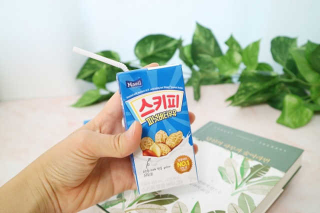 스키피 피넛버터우유 리뷰 사진