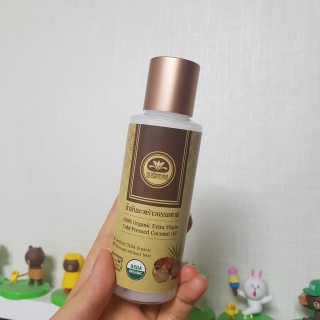 카오코탈라이푸 카오코 오가닉 버진 코코넛오일 100ml／바르는오일 — 5점을 준 리뷰어가 2018년 5월 올린 사용 사진