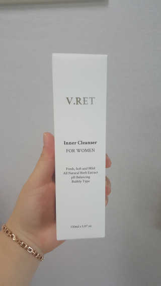 V.RET 브이렛 여성청결제 — 4점을 준 리뷰어가 2018년 7월 올린 사용 사진