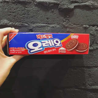오레오 레드벨벳 — 5점을 준 리뷰어가 2018년 1월 올린 사용 사진
