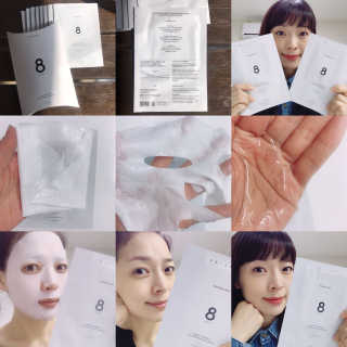 누메로 8 클리어링 모이스처 마스크팩 — 4점을 준 리뷰어가 2018년 2월 올린 사용 사진