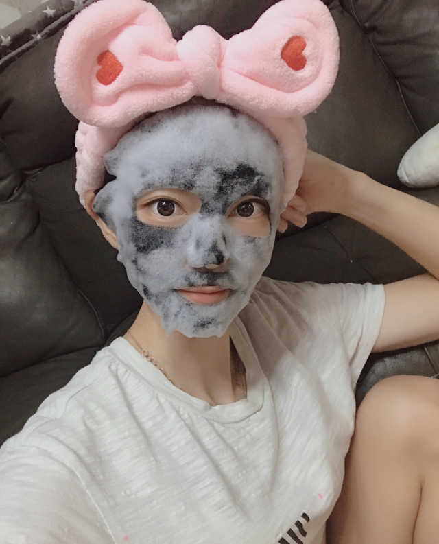 차모스 아가시 스파클링 버블 마스크팩 5매 모공팩 리뷰 사진