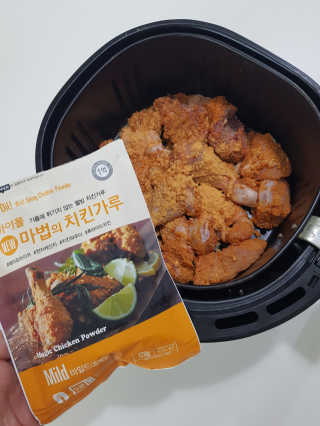MCP 하이몰 마법의치킨가루2봉랜덤 + 코코넛허니버터2봉 — 5점을 준 리뷰어가 2020년 3월 올린 사용 사진