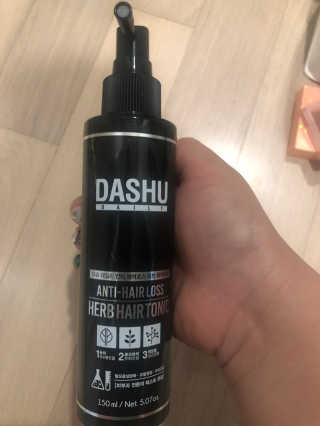 다슈코리아 다슈 데일리 안티 헤어로스 허브 헤어토닉 150ml — 4점을 준 리뷰어가 2019년 9월 올린 사용 사진