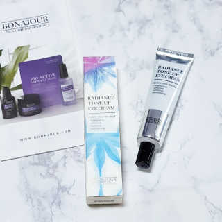 보나쥬르 래디언스 톤업 아이크림 30ml — 4.33점을 준 리뷰어가 2018년 8월 올린 사용 사진