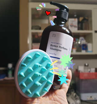 달리프 베러 퍼퓸 샴푸 1000ml 레이니데이 or 일랑로즈 — 5점을 준 리뷰어가 2020년 2월 올린 사용 사진