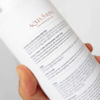 아쿠아큐링 아쿠아S링 퓨어리프레싱 헤어케어 500ml — 5점을 준 리뷰어가 2018년 7월 올린 사용 사진