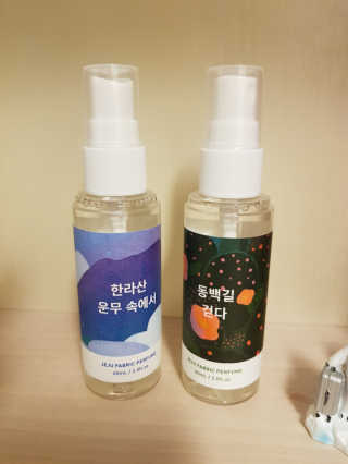 르플랑 제주 패브릭 퍼퓸 60ml 8종 — 5점을 준 리뷰어가 2018년 8월 올린 사용 사진