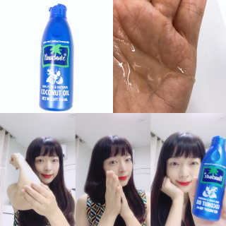 파라슈트 100퍼 코코넛오일 100ml — 5점을 준 리뷰어가 2018년 8월 올린 사용 사진
