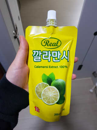 장수농가 리얼깔라만시 — 4.33점을 준 리뷰어가 2018년 4월 올린 사용 사진