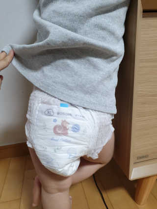 보솜이 리얼코튼 팬티형 — 5점을 준 리뷰어가 2019년 3월 올린 사용 사진