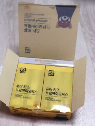 네츄럴굿띵스 퓨어 키즈 프로바이오틱스 60포 — 5점을 준 리뷰어가 2019년 6월 올린 사용 사진