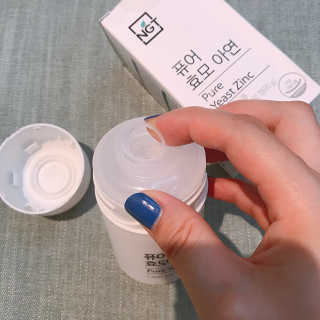 네츄럴굿띵스 퓨어 효모 아연 60일분 — 5점을 준 리뷰어가 2018년 8월 올린 사용 사진
