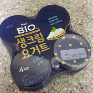 [매일 바이오] 생크림요거트 플레인 12개 + 유자 12개 — 5점을 준 리뷰어가 2019년 7월 올린 사용 사진