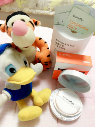 아로마티카 내추럴 틴티드 썬 커버 쿠션 SPF 30/PA++ — 3점을 준 리뷰어가 2016년 7월 올린 사용 사진