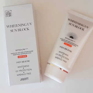 지고트 화이트닝 유브이 썬블럭 크림 70ml,1+1 — 5점을 준 리뷰어가 2019년 6월 올린 사용 사진