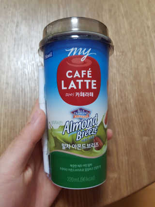 마이카페라떼 말차 아몬드브리즈 7개입 — 4점을 준 리뷰어가 2019년 11월 올린 사용 사진