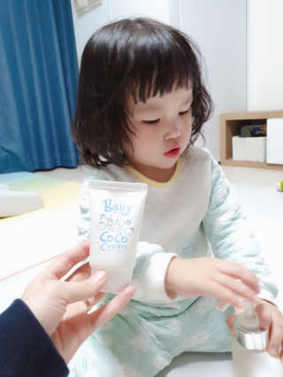 코리인제이아일랜드 베이비 코코 크림 — 5점을 준 리뷰어가 2019년 12월 올린 사용 사진
