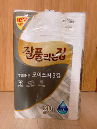 잘풀리는집 부드러운 모이스처 3겹 화장지 30롤 — 5점을 준 리뷰어가 2019년 5월 올린 사용 사진
