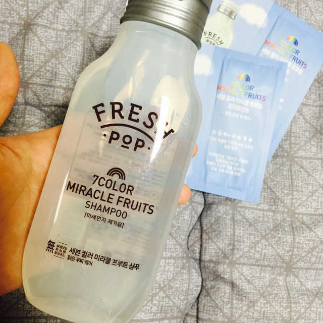 프레시팝 7컬러 미라클 프루트 샴푸 리뷰 사진