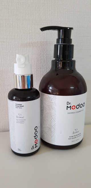 닥터모두 홈스파 스칼프 샴푸 300ml + 헤어토닉 — 4.5점을 준 리뷰어가 2019년 2월 올린 사용 사진