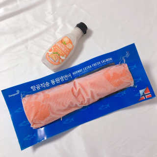 동원산업 항공직송 동원생연어 — 5점을 준 리뷰어가 2019년 7월 올린 사용 사진