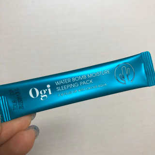 오지아이 워터 밤 모이스처 슬리핑 팩 4ml X 20pcs — 3점을 준 리뷰어가 2019년 12월 올린 사용 사진