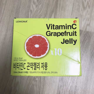 푸드마스터그룹 레모나 비타민C 곤약젤리 2종 — 4.5점을 준 리뷰어가 2019년 4월 올린 사용 사진