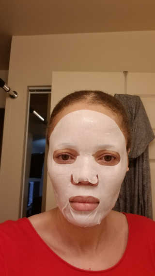 아이뽀 모든 피부 타입을위한 AIPPO Expert Hydrating Mask — 5점을 준 리뷰어가 2018년 2월 올린 사용 사진