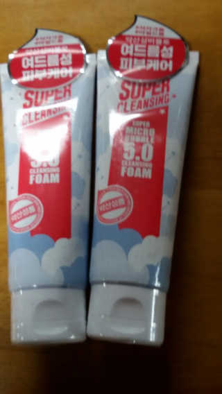 미팩토리 슈퍼 마이크로 버블 5.0 클렌징 폼 X 2EA — 3점을 준 리뷰어가 2019년 6월 올린 사용 사진