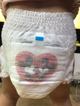 보솜이 베이비케어 팬티형 기저귀 — 5점을 준 리뷰어가 2019년 3월 올린 사용 사진