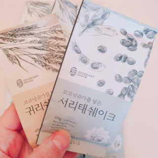[착한습관]건강한 한끼, 귀리 쉐이크와 서리태 쉐이크 — 5점을 준 리뷰어가 2019년 7월 올린 사용 사진