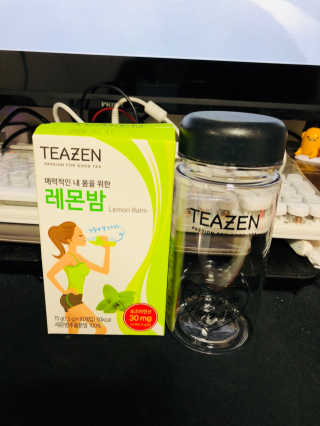 티젠 레몬밤 + 마이보틀 — 4.33점을 준 리뷰어가 2018년 7월 올린 사용 사진