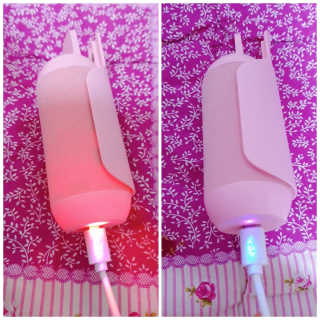 유닉스 USB 충전식 헤어롤 슈가핀 38mm — 4.5점을 준 리뷰어가 2020년 3월 올린 사용 사진