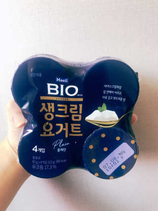 [매일 바이오] 생크림요거트 플레인 12개 + 유자 12개 — 4점을 준 리뷰어가 2019년 6월 올린 사용 사진