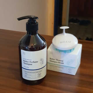 달리프 베러 퍼퓸 샴푸 1000ml 레이니데이 or 일랑로즈 — 5점을 준 리뷰어가 2020년 2월 올린 사용 사진