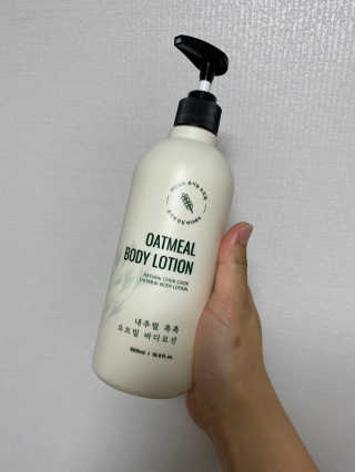 (주)에네스티 내추럴 촉촉  오트밀 바디로션 500ml — 4점을 준 리뷰어가 2019년 12월 올린 사용 사진