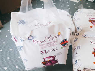 네추럴블라썸 NATURAL BLOSSOM 슈퍼 얇은 바지 기저귀 — 5점을 준 리뷰어가 2018년 11월 올린 사용 사진