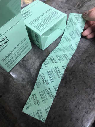 the naked object 발포가글 츄그린 그린티민트 — 5점을 준 리뷰어가 2020년 1월 올린 사용 사진