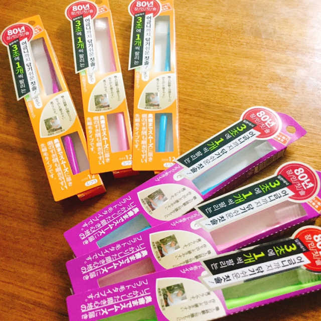 닦기쉬운 타나베 칫솔 리뷰 사진