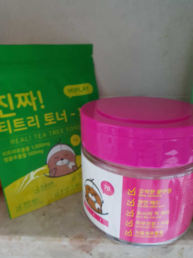 미플레이 진짜 클렌징 워터 패드 리뷰 사진